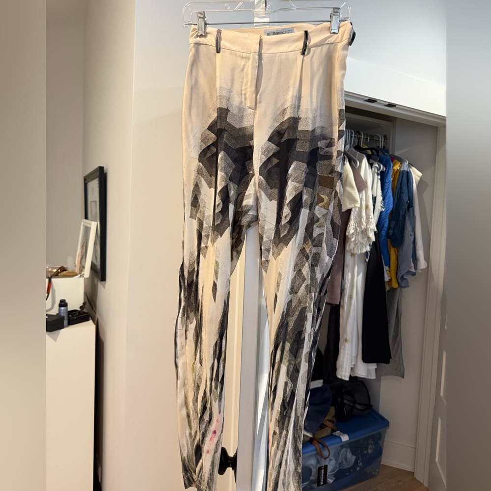 Bec + bridge silk patterned pant